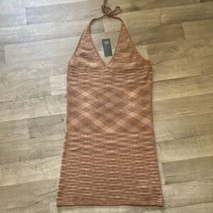 Light Brown Knit Dress